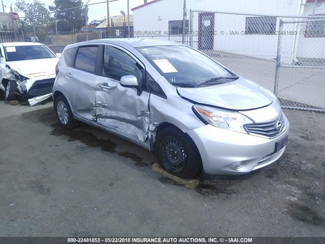 3N1CE2CP0EL412404 - 2014 NISSAN VERSA NOTE S/S PLUS/SV/SL SILVER photo 1