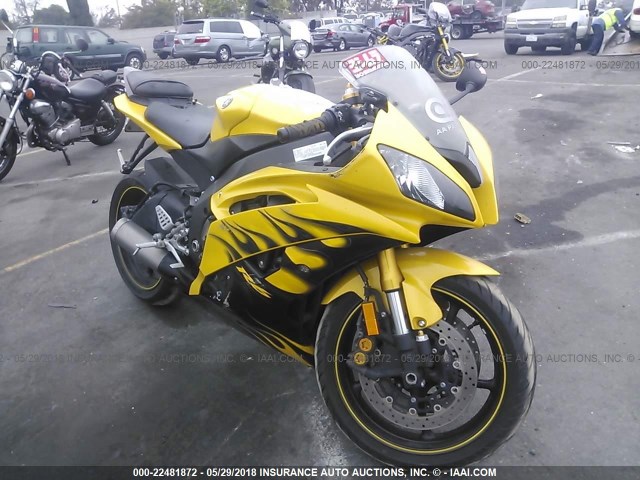 JYARJ16E08A002460 - 2008 YAMAHA YZFR6 YELLOW photo 1