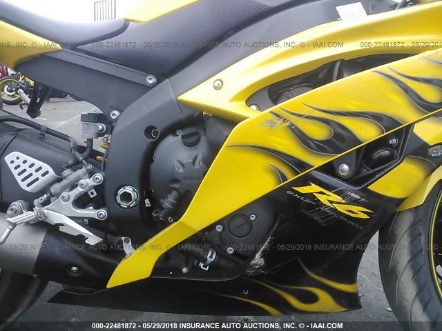 JYARJ16E08A002460 - 2008 YAMAHA YZFR6 YELLOW photo 8