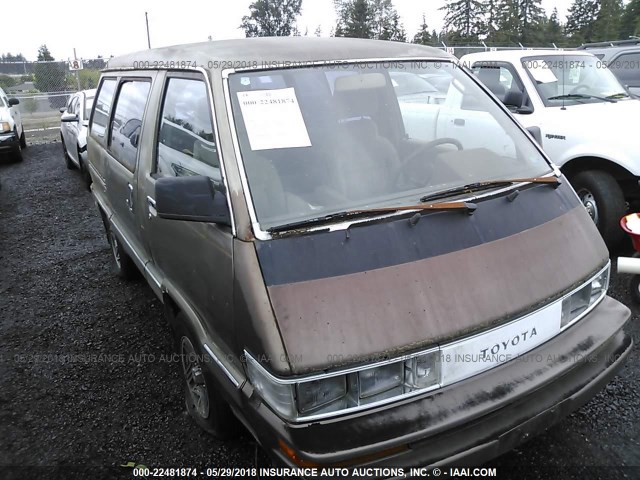 JT3YR26W4H5030489 - 1987 TOYOTA VAN WAGON LE BROWN photo 6