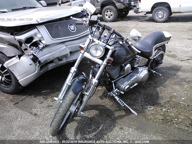 1HD1BKL18MY020436 - 1991 HARLEY-DAVIDSON FXST CUSTOM BLACK photo 2