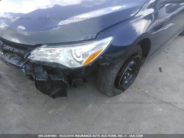 4T4BF1FK3FR480916 - 2015 TOYOTA CAMRY LE/XLE/SE/XSE BLACK photo 6