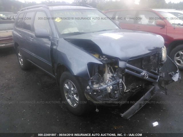 JTEEP21A270213154 - 2007 TOYOTA HIGHLANDER SPORT/LIMITED BLUE photo 1