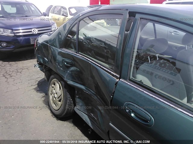 1FAFP13P3XW165929 - 1999 FORD ESCORT SE GREEN photo 6