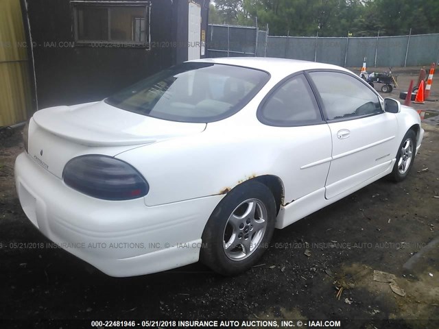 1G2WP12K1XF290092 - 1999 PONTIAC GRAND PRIX GT WHITE photo 4