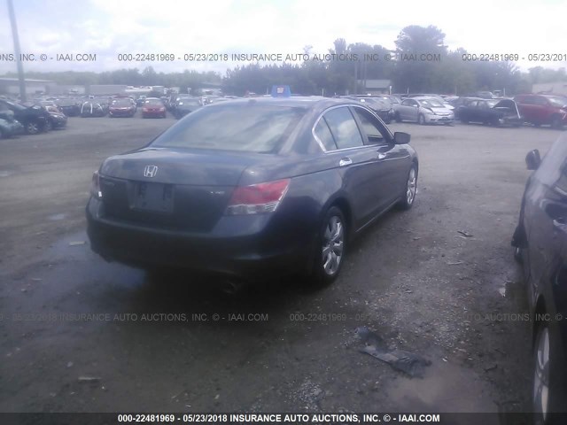 1HGCP36868A086882 - 2008 HONDA ACCORD EXL GRAY photo 4