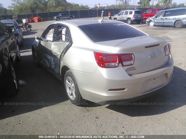 1G11C5SA5DF229168 - 2013 CHEVROLET MALIBU 1LT 金色 照片 3