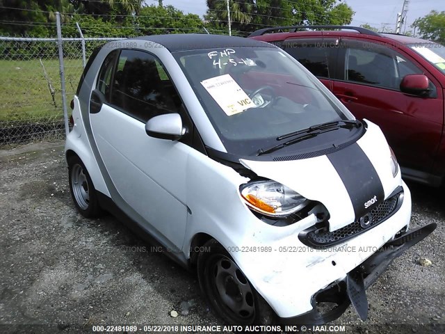 WMEEJ3BA9FK797809 - 2015 SMART FORTWO PURE/PASSION WHITE photo 1