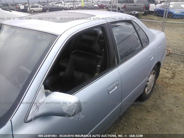 JT2VK13E8N0043708 - 1992 TOYOTA CAMRY XLE BLUE photo 6