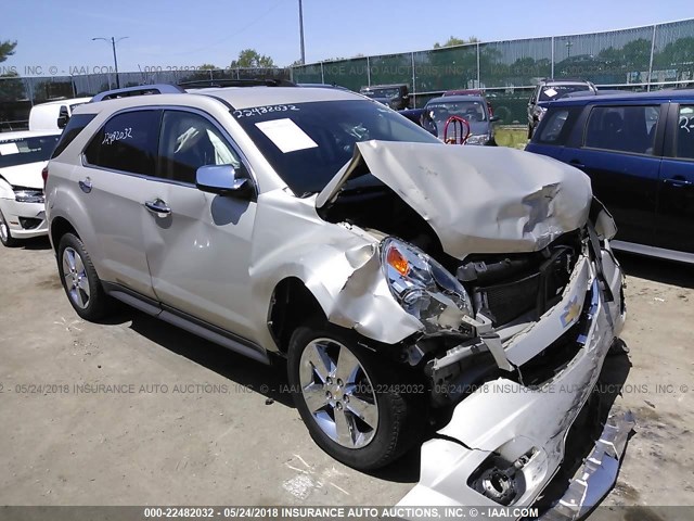 2GNFLGEK6C6244212 - 2012 CHEVROLET EQUINOX LTZ GOLD photo 1