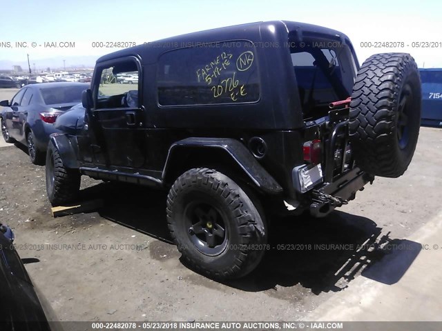 1J4FA44S05P335388 - 2005 JEEP WRANGLER / TJ UNLIMITED BLACK photo 3