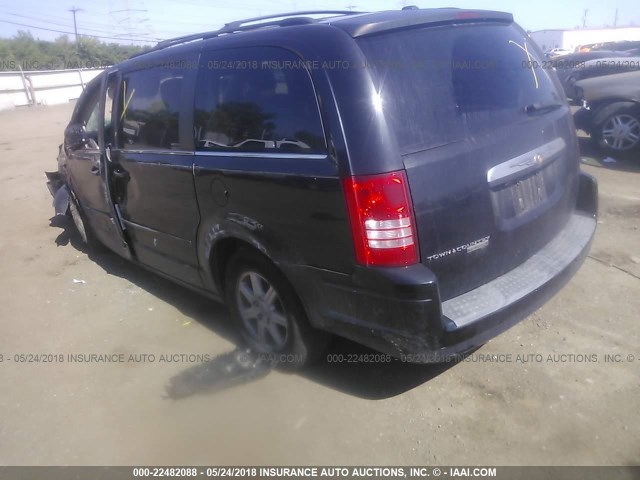 2A8HR54P88R792194 - 2008 CHRYSLER TOWN & COUNTRY TOURING BLACK photo 3