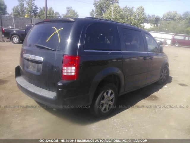 2A8HR54P88R792194 - 2008 CHRYSLER TOWN & COUNTRY TOURING BLACK photo 4