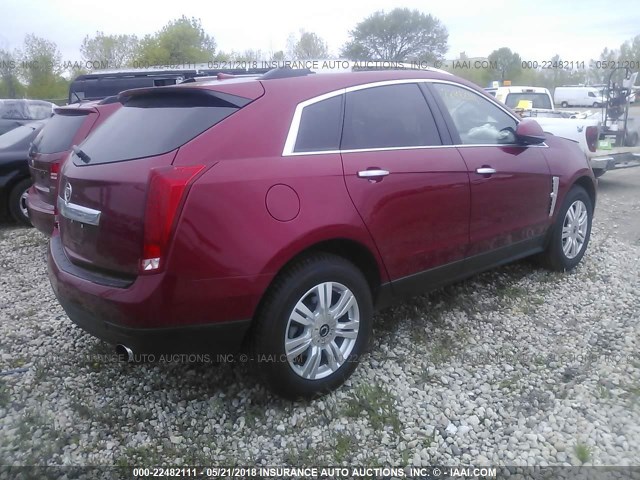 3GYFNDEY4AS554051 - 2010 CADILLAC SRX LUXURY COLLECTION RED photo 4