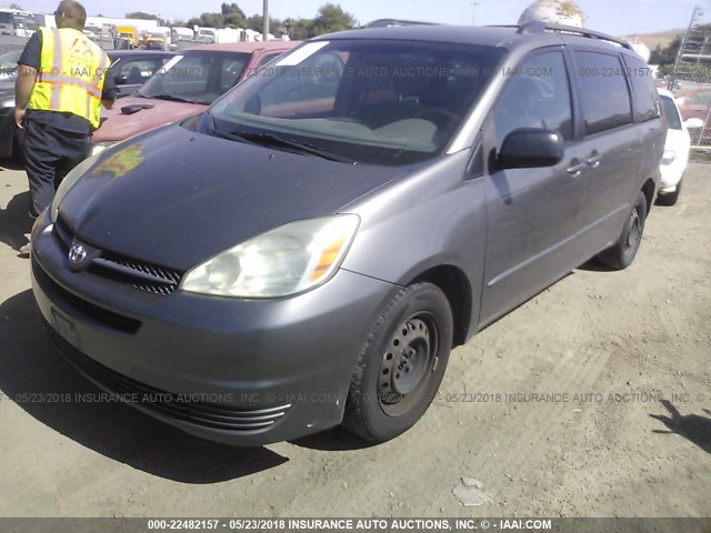 5TDZA23C34S036466 - 2004 TOYOTA SIENNA CE/LE GRAY photo 2