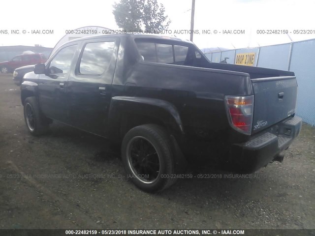 2HJYK16518H518868 - 2008 HONDA RIDGELINE RTL BLACK photo 3