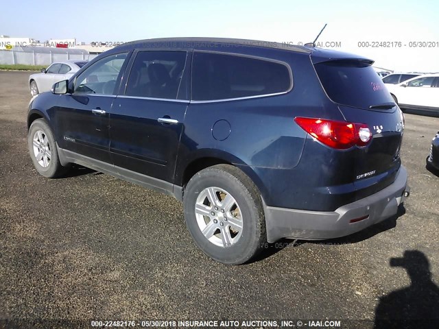 1GNEV23D49S133807 - 2009 CHEVROLET TRAVERSE LT BLUE photo 3