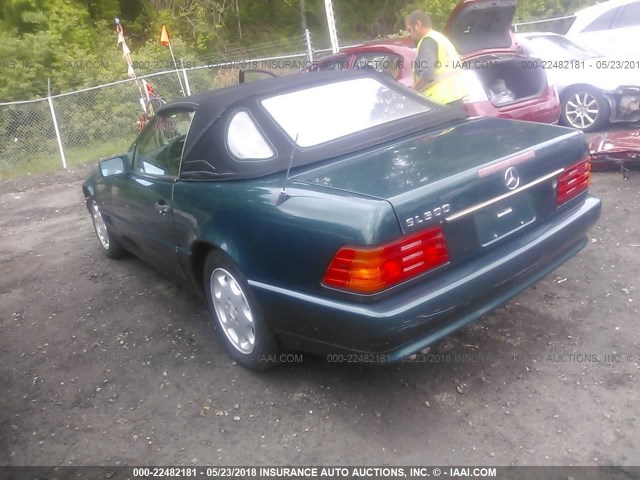 WDBFA67E1RF092501 - 1994 MERCEDES-BENZ SL 500 GREEN photo 3