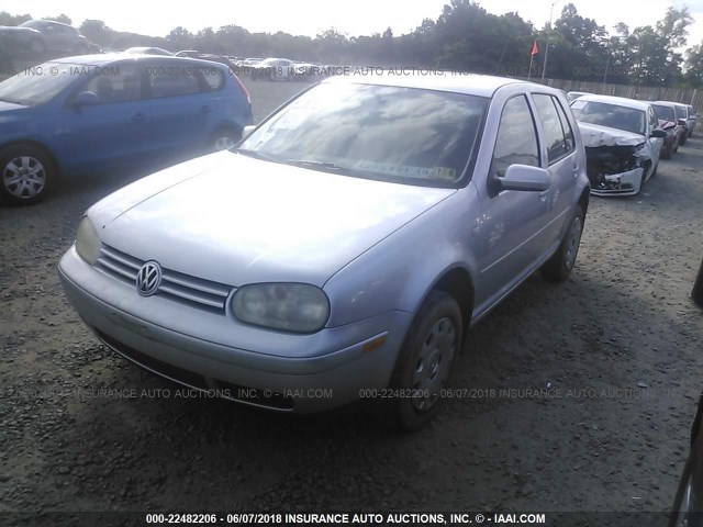 9BWFK61J334078760 - 2003 VOLKSWAGEN GOLF GL SILVER photo 2