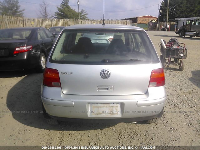 9BWFK61J334078760 - 2003 VOLKSWAGEN GOLF GL SILVER photo 6