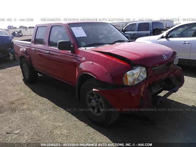 1N6ED27T84C418295 - 2004 NISSAN FRONTIER CREW CAB XE V6 RED photo 1
