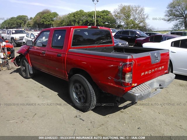 1N6ED27T84C418295 - 2004 NISSAN FRONTIER CREW CAB XE V6 RED photo 3