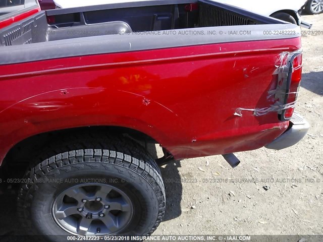 1N6ED27T84C418295 - 2004 NISSAN FRONTIER CREW CAB XE V6 RED photo 6