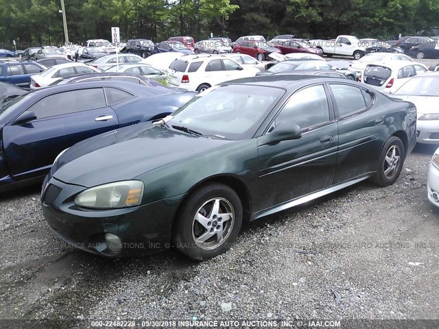 2G2WP542341174139 - 2004 PONTIAC GRAND PRIX GT GREEN photo 2