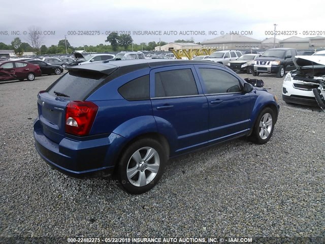 1B3CB3HA2AD567053 - 2010 DODGE CALIBER MAINSTREET BLUE photo 4