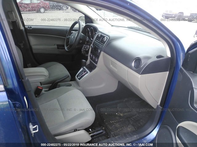 1B3CB3HA2AD567053 - 2010 DODGE CALIBER MAINSTREET BLUE photo 5