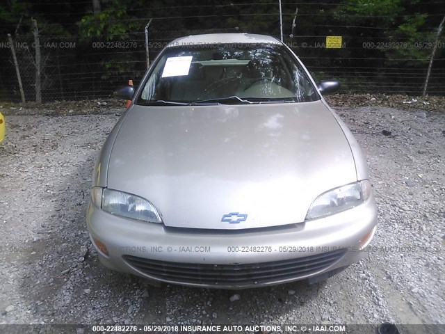 1G1JF5246V7141419 - 1997 CHEVROLET CAVALIER LS TAN photo 6