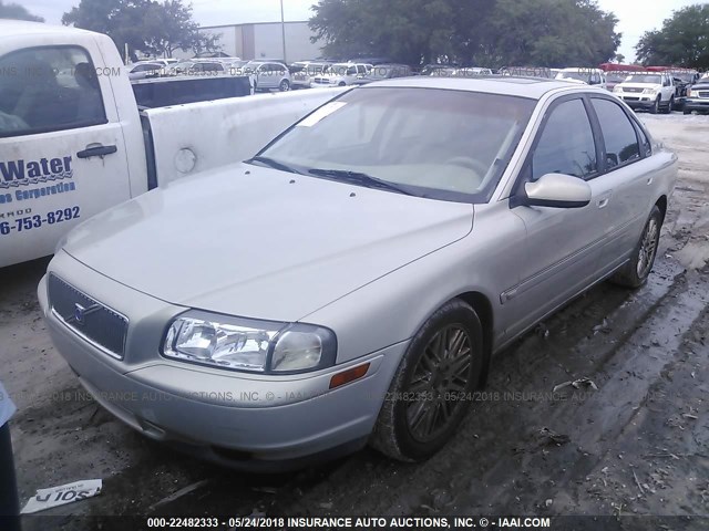 YV1TS92D821273707 - 2002 VOLVO S80 SILVER photo 2