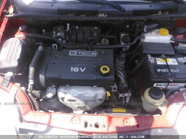 KL1TD66617B751744 - 2007 CHEVROLET AVEO LS 红色 照片 10