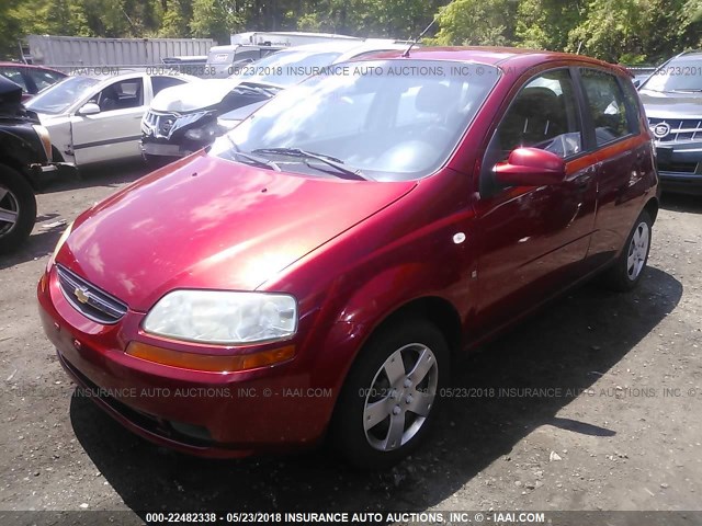 KL1TD66617B751744 - 2007 CHEVROLET AVEO LS 红色 照片 2