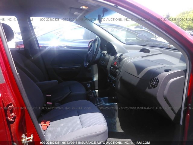 KL1TD66617B751744 - 2007 CHEVROLET AVEO LS 红色 照片 5
