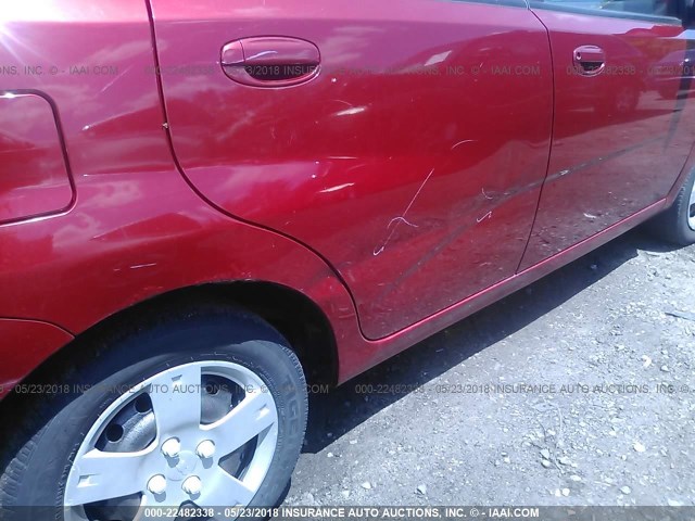 KL1TD66617B751744 - 2007 CHEVROLET AVEO LS 红色 照片 6