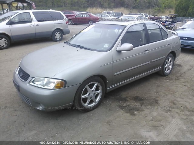 3N1BB51D01L121796 - 2001 NISSAN SENTRA SE TAN photo 2