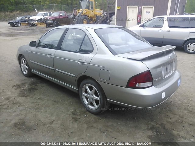 3N1BB51D01L121796 - 2001 NISSAN SENTRA SE TAN photo 3