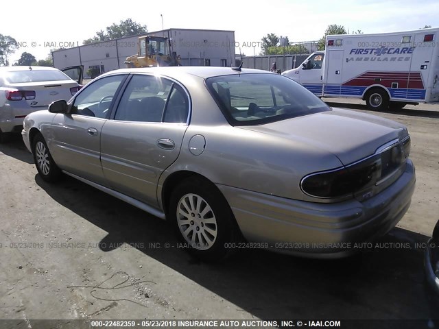 1G4HP52K25U190678 - 2005 BUICK LESABRE CUSTOM BEIGE photo 3