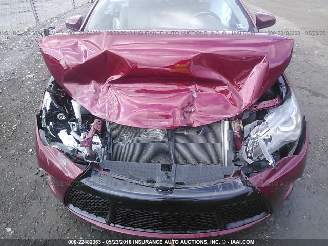 4T1BF1FKXFU887352 - 2015 TOYOTA CAMRY LE/XLE/SE/XSE RED photo 6