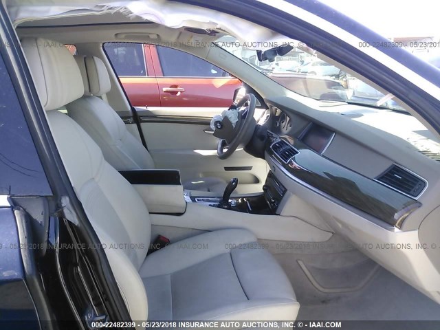 WBA5M0C5XED084956 - 2014 BMW 550 XIGT BLUE photo 5