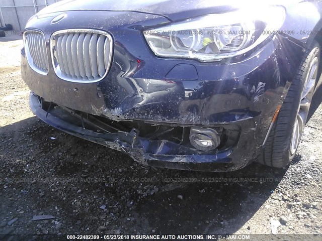 WBA5M0C5XED084956 - 2014 BMW 550 XIGT BLUE photo 6