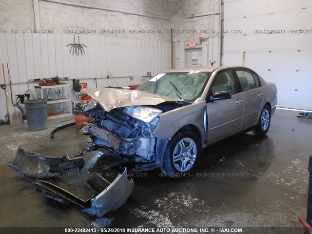 1G1ZS53856F281064 - 2006 CHEVROLET MALIBU LS GOLD photo 2