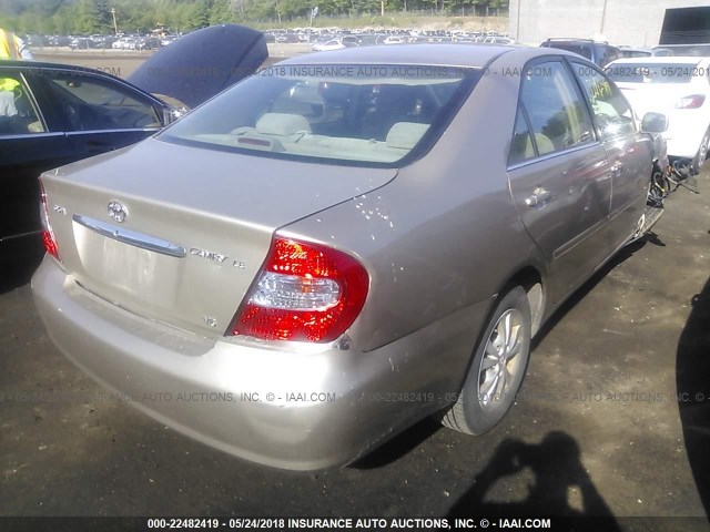4T1BF32K64U075397 - 2004 TOYOTA CAMRY LE/XLE/SE ოქროსფერი ფოტო 4