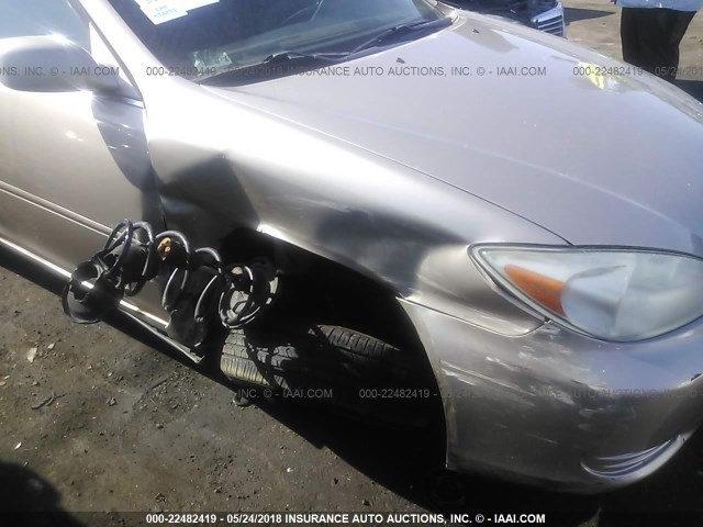 4T1BF32K64U075397 - 2004 TOYOTA CAMRY LE/XLE/SE ოქროსფერი ფოტო 6