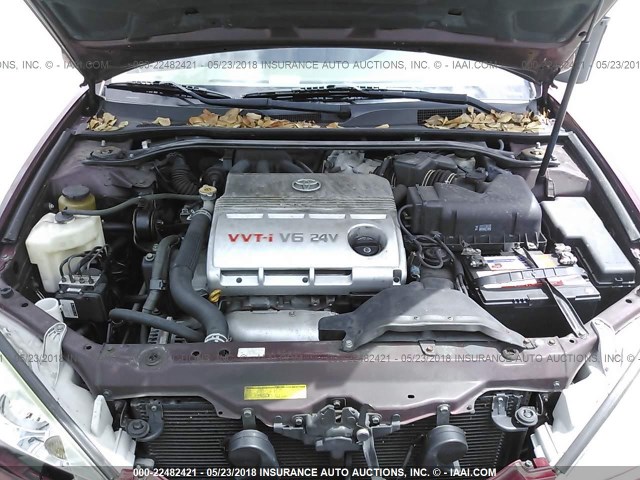 4T1BF30K65U087277 - 2005 TOYOTA CAMRY LE/XLE/SE 红色 照片 10