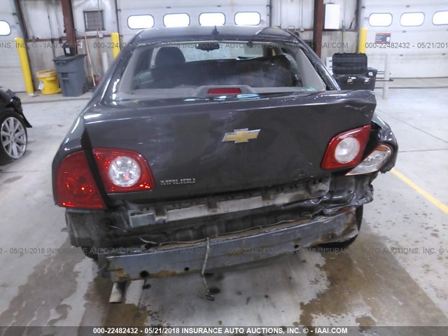 1G1ZB5EB2AF239629 - 2010 CHEVROLET MALIBU LS GRAY photo 6