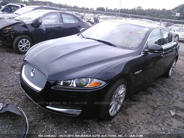 SAJWA0ES7EPU21781 - 2014 JAGUAR XF BLACK photo 2