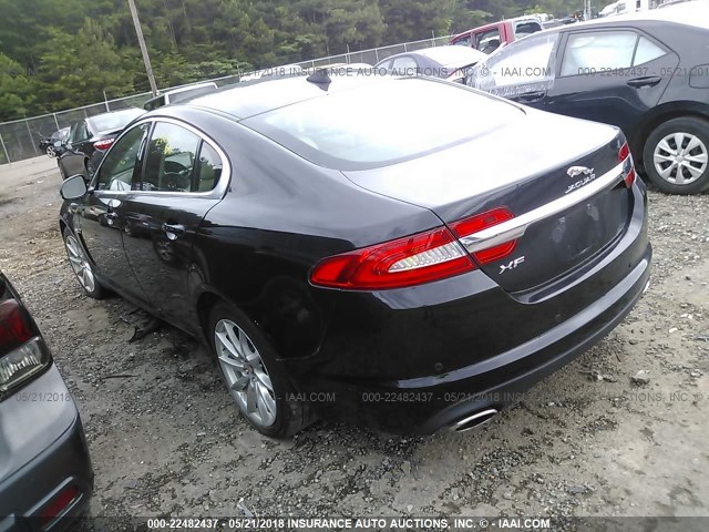 SAJWA0ES7EPU21781 - 2014 JAGUAR XF BLACK photo 3