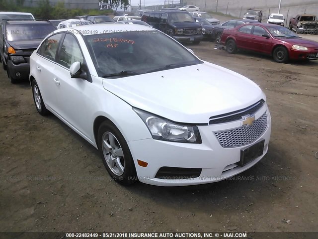 1G1PC5SB1D7224563 - 2013 CHEVROLET CRUZE LT WHITE photo 1